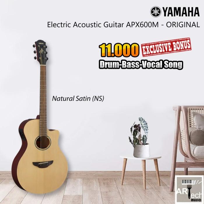Gambar Gitar Akustik Elektrik YAMAHA APX600M / APX 600M / APX600 M /APX 600 M - Natural Satin dari Artech Music undefined Tokopedia