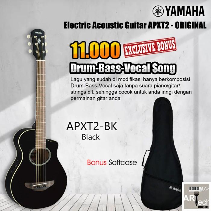 Gambar Gitar Akustik Elektrik 3/4 YAMAHA APXT2 / APX T2 / APXT 2 Original - Black dari Artech Music undefined Tokopedia
