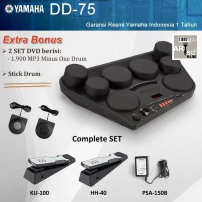 Gambar Yamaha DD75 Compact Digital Drum Complete Package - DD 75 - DD75 dari Artech Music undefined Tokopedia