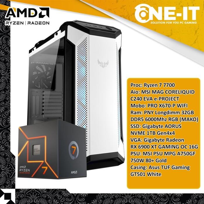 Rakitan Pc Mag Meg Mpg Pc Rakitan Amd Ryzen 7700 Radeon Rx 6900 Xt