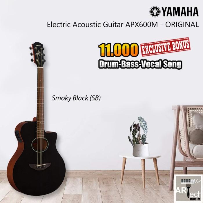 Gambar Gitar Akustik Elektrik YAMAHA APX600M / APX 600M / APX600 M /APX 600 M - Smoky Black dari Artech Music undefined Tokopedia