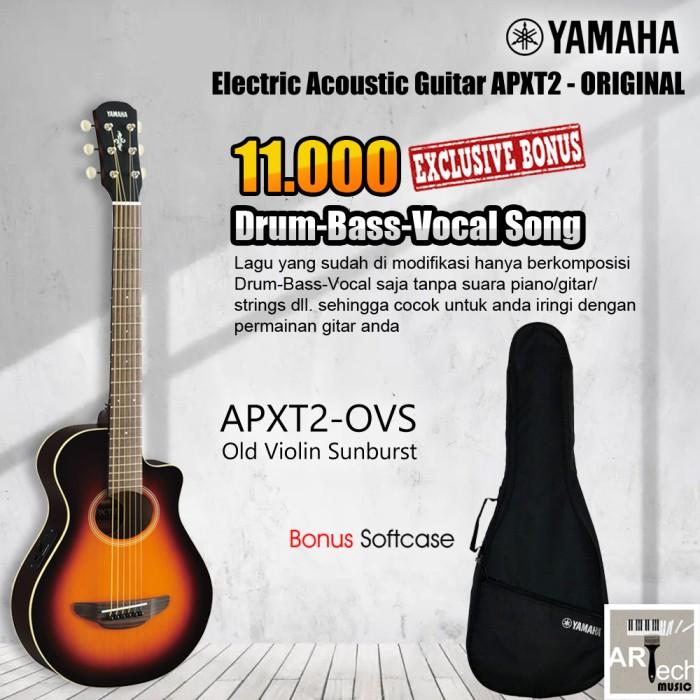 Gambar Gitar Akustik Elektrik 3/4 YAMAHA APXT2 / APX T2 / APXT 2 Original - Violin Sunburst dari Artech Music undefined Tokopedia