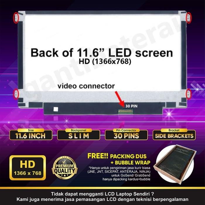 Gambar LED LCD chromebook Axioo LI9b 11.6" inch 30 pin dari sparepart-man undefined Tokopedia