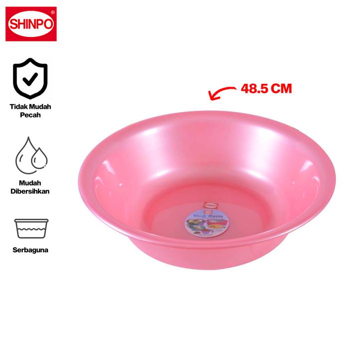 Gambar SHINPO Baskom Plastik Diameter 48.5 CM German Wash Basin Tidak Mudah Pecah SPO-SIP-823-XXL - Pink dari SHINPO Kota Administrasi Jakarta Barat Tokopedia