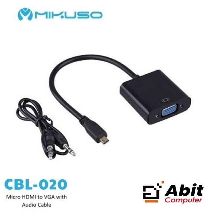 Jual NISUTA MICRO HDMI TO VGA AUDIO CABLE CBL-020 Kab