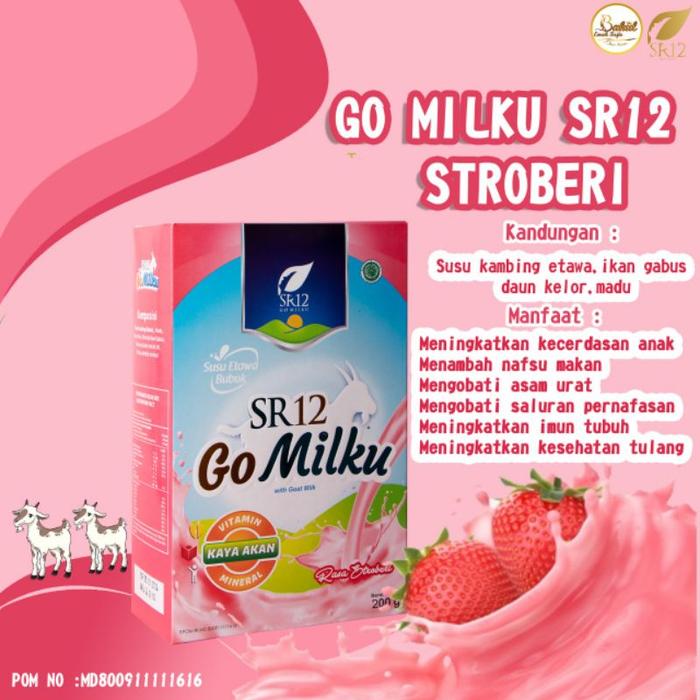 Gambar DISKON Susu Go Milku SR12 /Menjaga kesehatan tubuh /BPOM READY STOCK dari yuni acca undefined Tokopedia