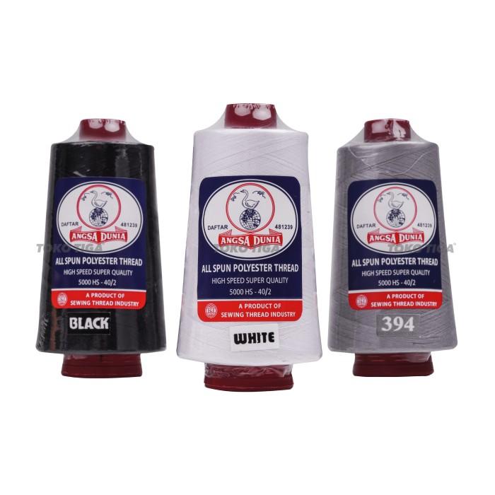 Gambar Benang Jahit Polyester 5000 Yard / 4572 Meter 40/2 Merek ANGSA DUNIA - Natural dari Jahit Plus Official undefined Tokopedia