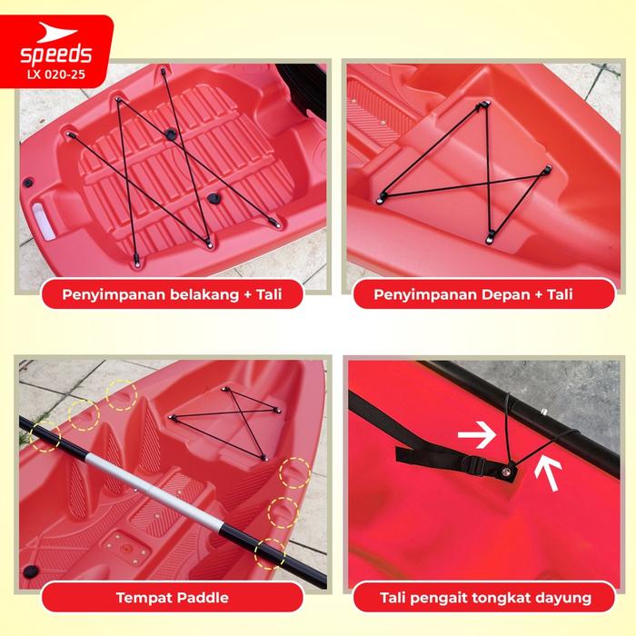 Gambar SPEEDS Perahu Kayak Sampan Perahu Dayung Conoe Boating Olahraga Paddle - -25 Biru-Putih dari TARMANKAOS undefined Tokopedia