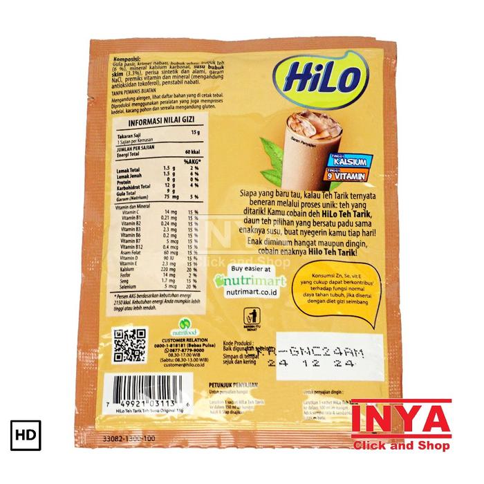 Gambar Produk Hilo Susu Teh Tarik 14gr Sachet - Susu Bubuk - Milk Powder dari Zama04 undefined Tokopedia
