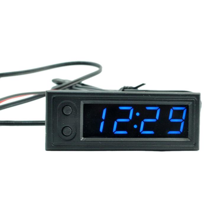 Gambar Auto Electronics 12V 3In1 Car Kits Thermometer Voltmeter Cloc dari Anthony Store2 undefined Tokopedia