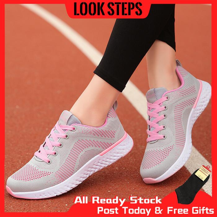 Jual 2021 Looksteps Mother Sport Shoes Women Tennis Shoes Female