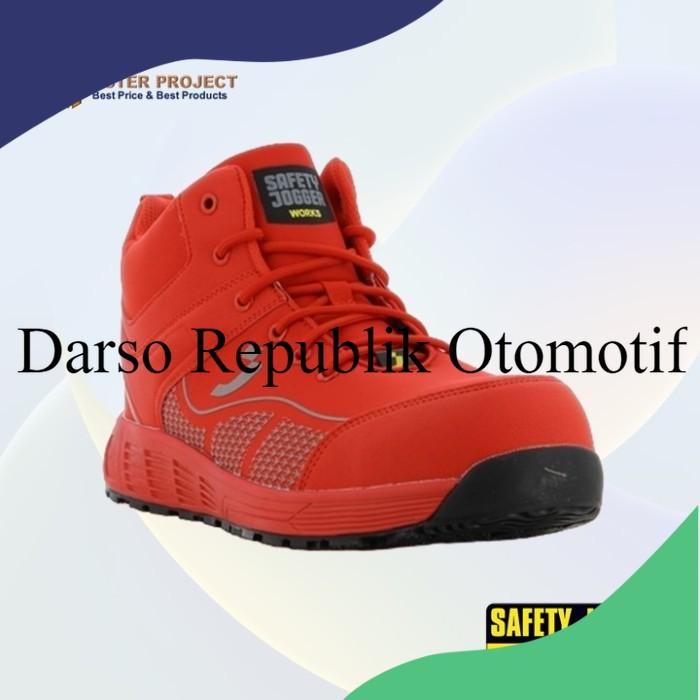 Gambar SEPATU SAFETY JOGGER MILOS S1P MID RED  - 43 BTS567 - 39 dari Darso Republik Otomotif undefined Tokopedia