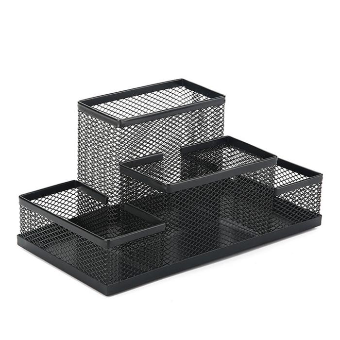 Gambar Four Holes Desktop Office Supplies Multi-function Pen Holder Combinati dari Arabama undefined Tokopedia