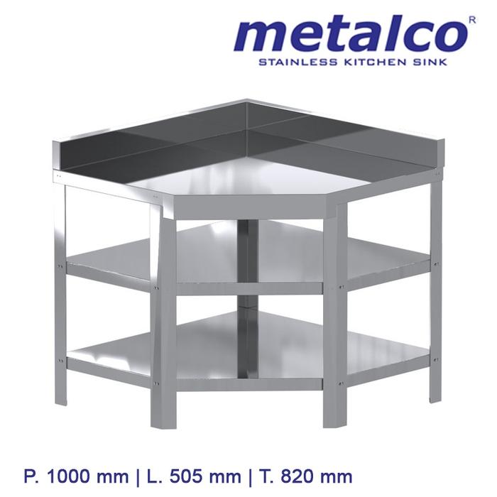 Gambar Ak! Meja Stainless Steel Metalco Mt4 Sb Dapur Kitchen - Tinggi 850mm dari AKG GLOBAL STORE undefined Tokopedia
