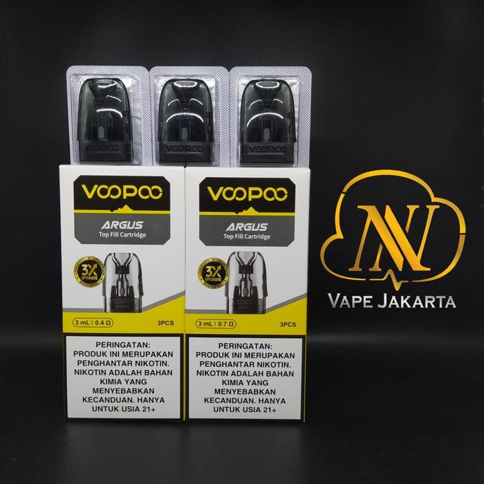 Gambar Argus Cartridge V2 Top Fill 3ml - 0.4 ohm dari NNVape undefined Tokopedia