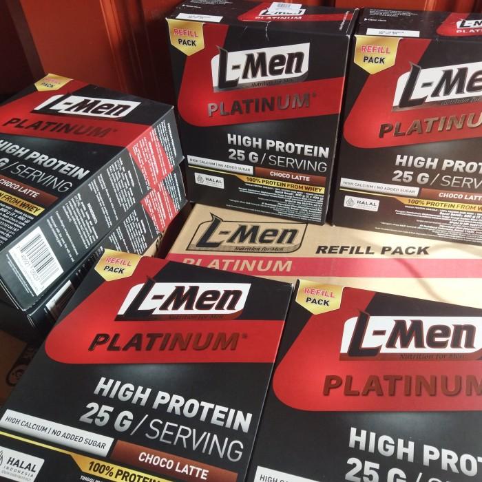 Gambar STOK TERBATAS L-MEN PLATINUM WHEY WITH ISOLATE CHOCO LATTE REFILL dari cva amilinaka216 undefined Tokopedia