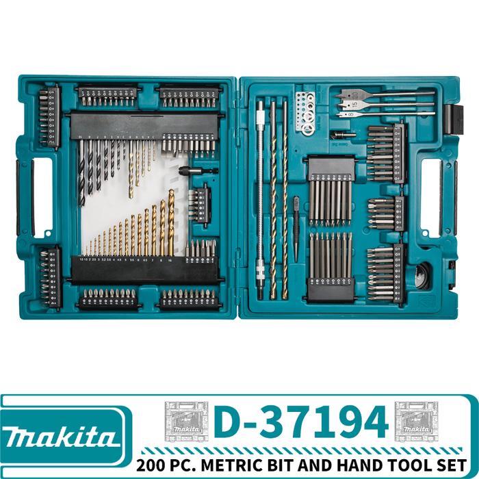 Gambar Makita D-37194 200 Pc Metric Drill Driver Bit And Hand Tool dari Mataharisa undefined Tokopedia
