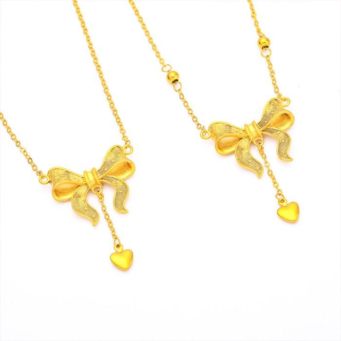 Gambar Saudi Emas Asli Kalung Wanita Pernikahan Perhiasan Hadiah Premium Kalu - bow dari Toko Hanako-01 undefined Tokopedia
