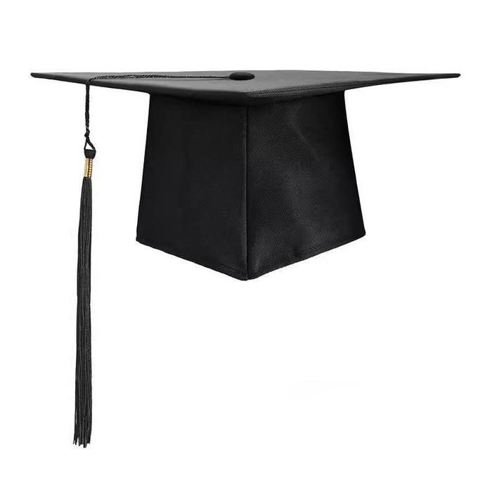 Gambar Topi Toga Wisuda / Wisuda Topi - Exclusive Square Graduation Cap - BlackBlack dari CastlePeak undefined Tokopedia