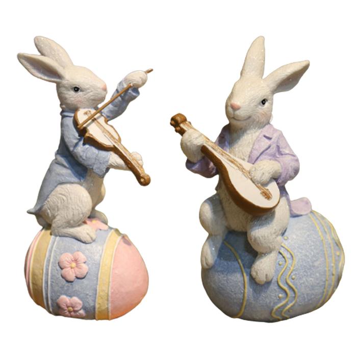 Gambar Bunny Musical Instrument Statue Finely Designed Cute Appearance for dari Mataharisa undefined Tokopedia