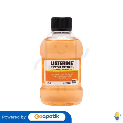 Gambar LISTERINE FRESH CITRUS 80 ML BOTOL dari Apotek Kosambi By GoApotik undefined Tokopedia