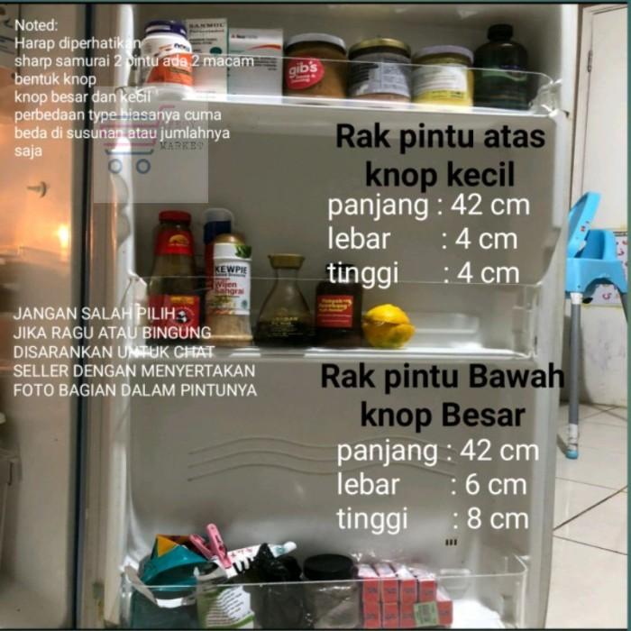 Gambar Rak kulkas Sharp samurai 2 pintu - Rak pintu atas, 5mm dari Safety Market Jakarta 2 undefined Tokopedia