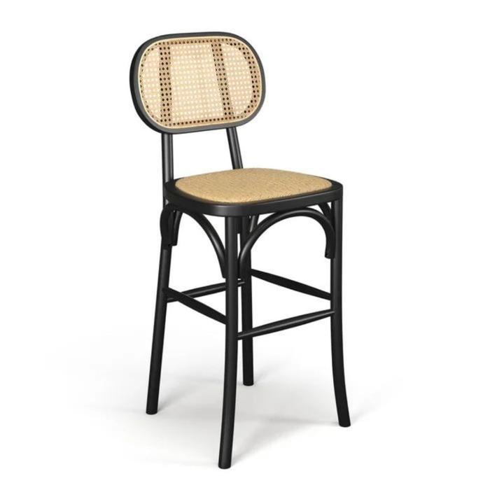 Kursi Bar Kayu Jati Natural Black Barstool Retro Kursi Cafe Rotan asli 8 0f246a25 0150 4b29 a6c9 68f4296a593d