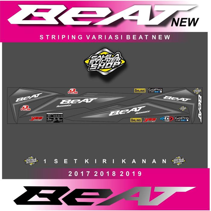 Gambar Striping Transparan Beat New Esp Simple  Transparan Bening 1 - 1 dari AMARONA STICKER undefined Tokopedia