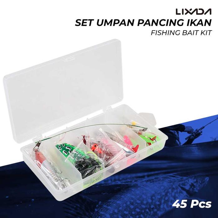 Gambar TaffSPORT Umpan Pancing Ikan Set Fishing Bait Kit 45PCS - DWS250-C - Multi Warna dari SELENIA+MAKASSAR undefined Tokopedia