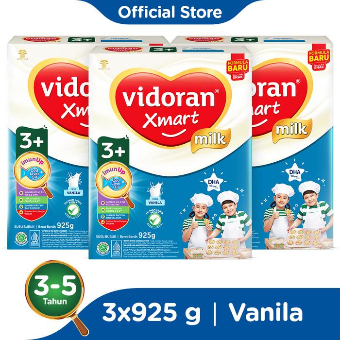 Gambar Termurah Terlaris vidoran Xmart 3+ Vanilla 925gr Susu Formula Anak 3-5 dari VeroKids undefined Tokopedia
