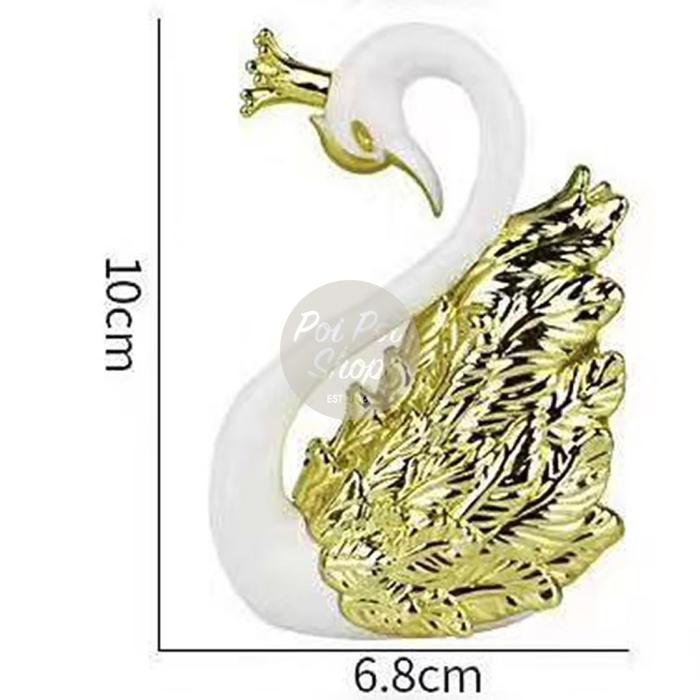 Gambar Pajangan Ornamen Patung Figurin Angsa Swan Emas Hari Valentine Cinta - Angsa #2 dari poipoishop_NEW undefined Tokopedia