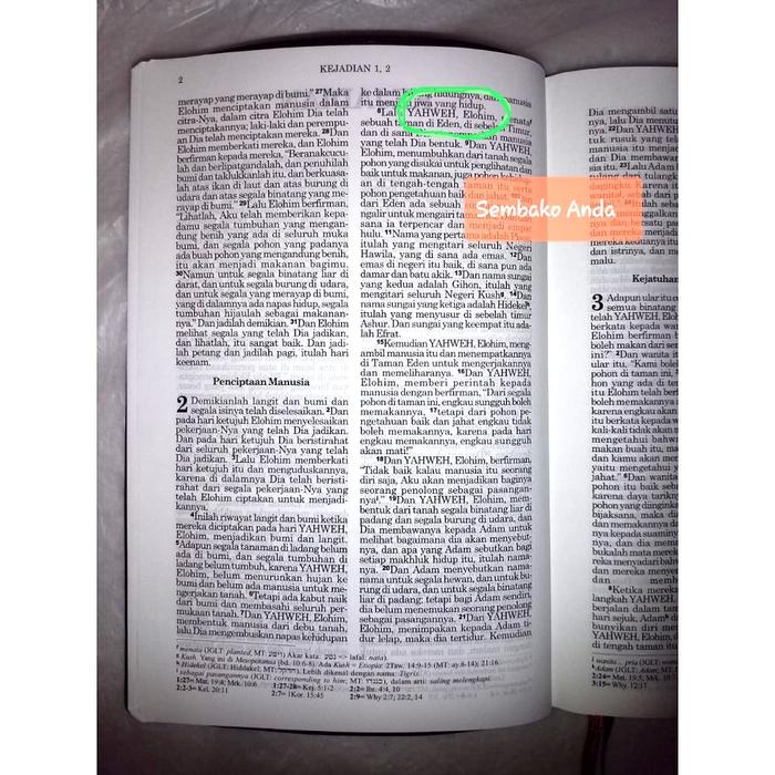 Gambar KS ILT. Edisi 4. Kitab Suci Indonesian Literal Translation. Yahweh. dari pandhes undefined Tokopedia