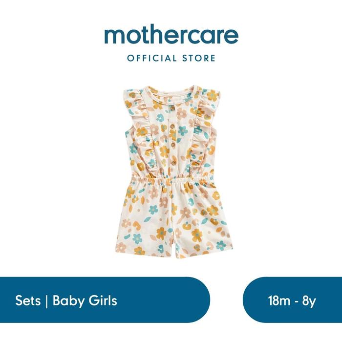 Gambar Mothercare Summer Jersey Playsuit - Terusan Anak Perempuan - Floral, 5-6 Years dari Mothercare Indonesia undefined Tokopedia