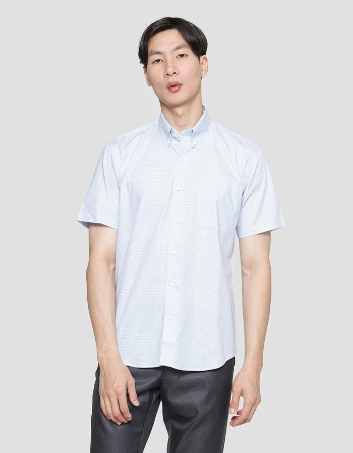 Gambar Stanley Adams Print Slim Fit Kemeja Lengan Pendek Pria 120629393 - WHITE, 15.5 dari Matahari Official undefined Tokopedia