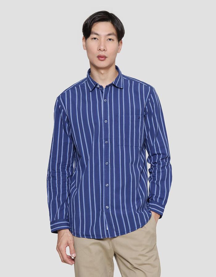 Gambar Lois Stripe Kemeja Lengan Panjang Pria 120314866 - MULTI COLOUR, M dari Matahari Official undefined Tokopedia