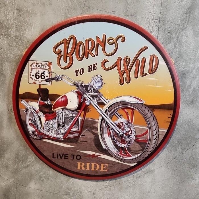 Gambar poster metal plate round vintage retro bulat home room cafe decor PR4 - md028 dari Pusatbelanjamurah_store undefined Tokopedia