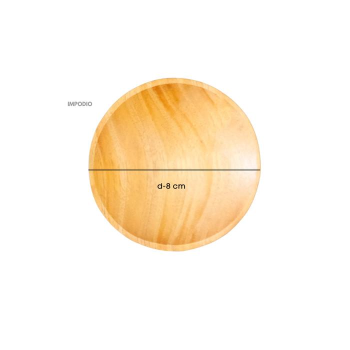 Gambar Piring Kayu Diameter 10 Cm - Aksesoris Photography - 8 cm dari Impodio undefined Tokopedia