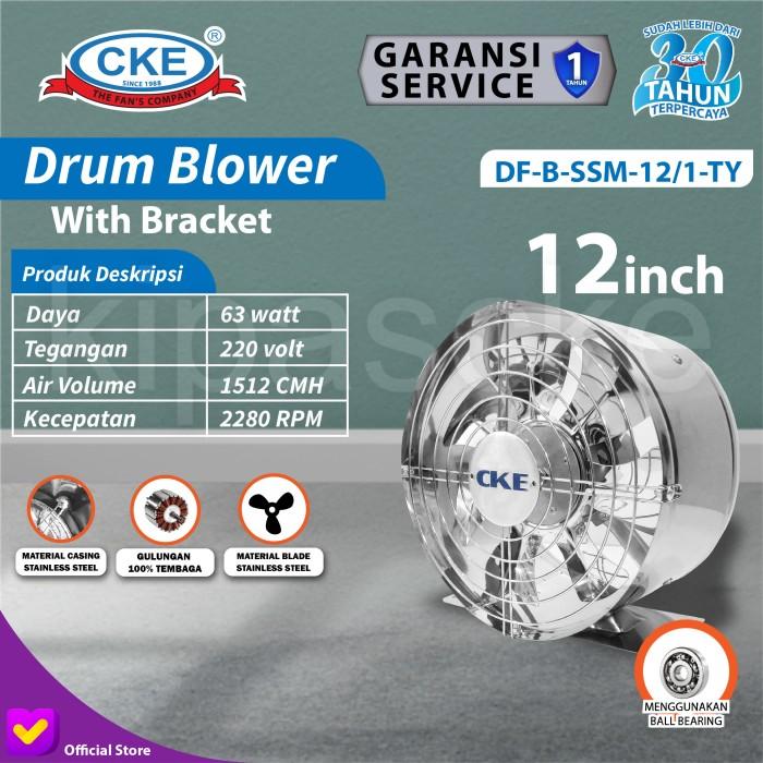 Gambar 12" Inch Mini Inline Duct Fan Metal Stainless Air Booster Exhaust Fan - Dengan Kaki dari Blower dan Kipas CKE Online undefined Tokopedia