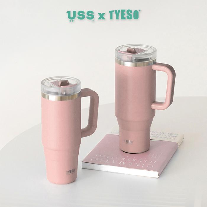 Gambar Tyeso Tumbler Portable Stainless Coffee cup 1200 mL TS-8868 Thermos Cup Vacuum Insulated - PINK dari USS Indonesia undefined Tokopedia