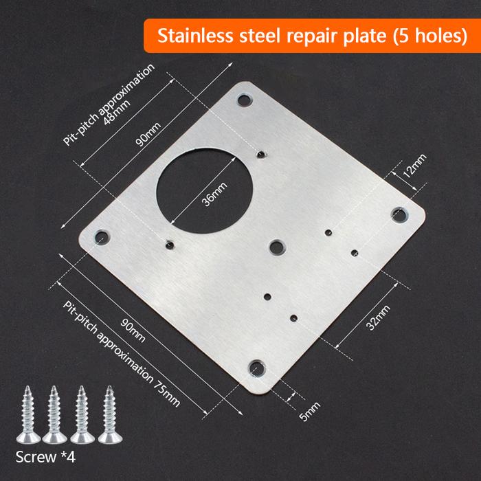 Gambar New Hinge Fixing Plate Kitchen Cupboard Door Hinge Mounting Plate Hinge Repair Plate Cabinet Drawer Table Hinge Hardware Accessories 不锈钢柜门铰链修复板合页固定板橱柜门 dari makfud foundasion undefined Tokopedia