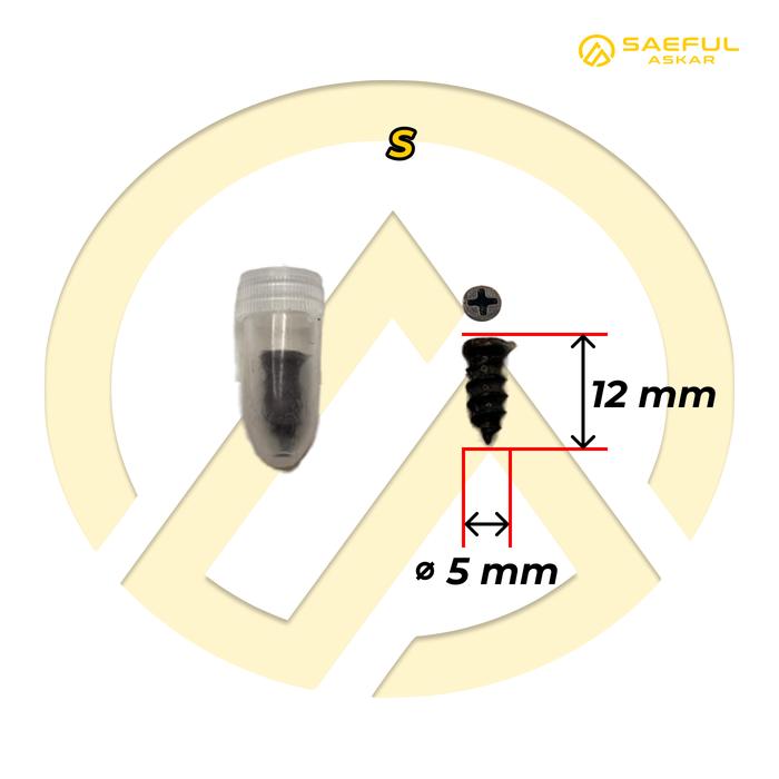 Gambar Tambal ban tubeless Skrup karet Khusus Sepeda Listrik - S dari Saeful Askar undefined Tokopedia