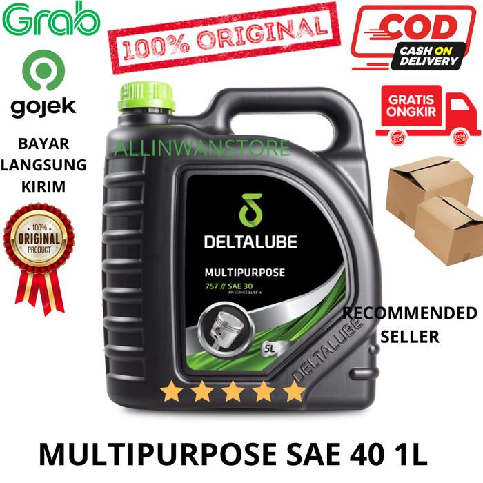 Gambar PTR 5L Oli Deltalube Multipurpose 757 SAE 40 API Service SJ CF-4 dari ikiko, undefined Tokopedia