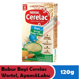 Gambar NESTLE BUBUR BAYI CERELAC PROBIOTIK WORT,BAYAM&LABU BOX 120g dari Sang Bulan undefined Tokopedia