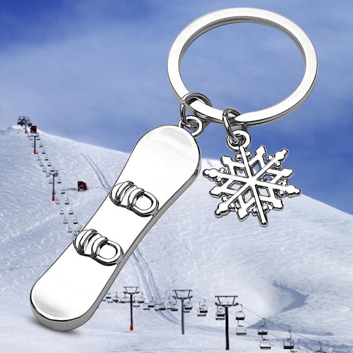 Gambar FR New Fashion Mini Snowflake Snowboard Keychain Pendant Ski Games S dari fasresp undefined Tokopedia