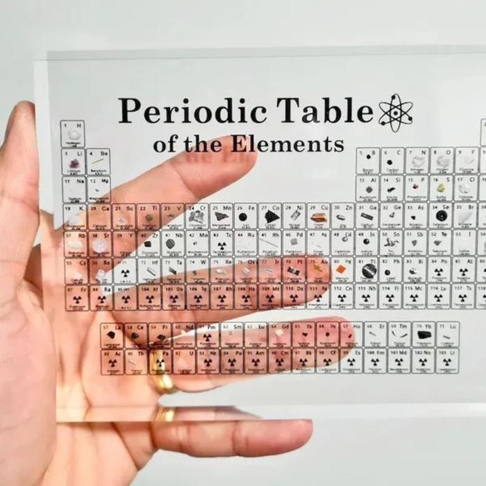 Jual SD Periodic Table with Real Elements PERIODIC TABLE OF ELEMENTS ...