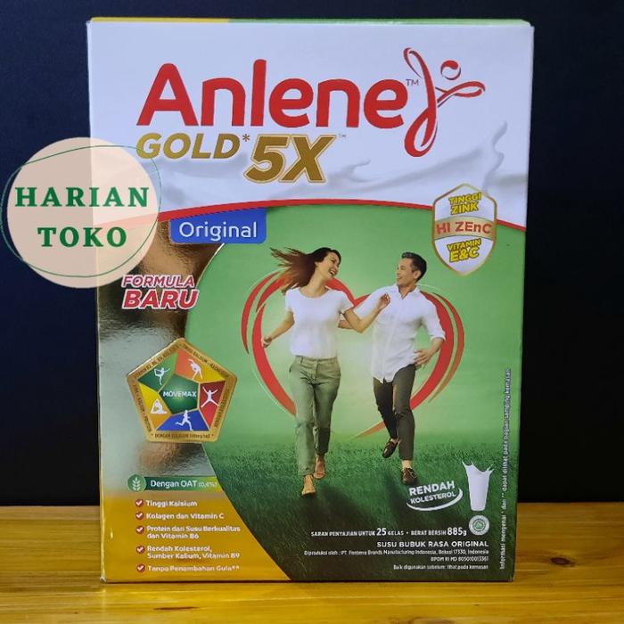 Gambar Anlene Gold 5X 885 Gr Rasa Original Susu Bubuk Lansia dari Toko syiffa island undefined Tokopedia