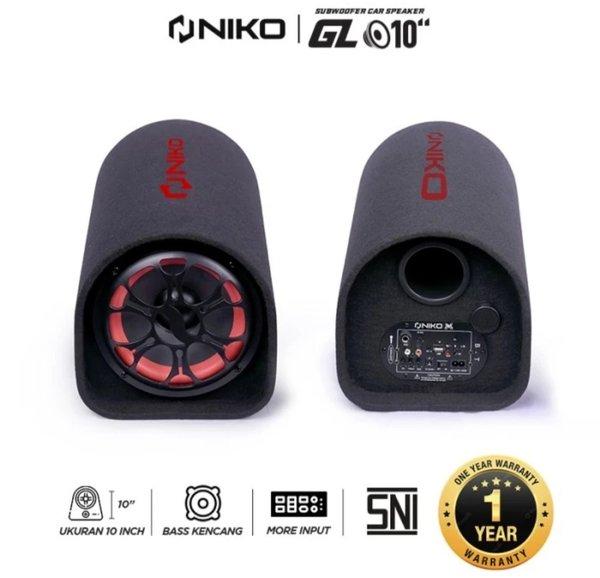 Gambar Niko Gl10 Speaker Tabung Subwoofer Mobil 10 Inch 100 Watt Bluetooth dari masturisyur undefined Tokopedia