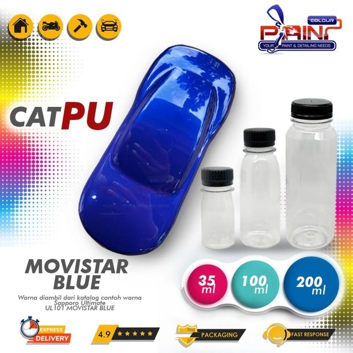 Gambar Cat PU MOVISTAR BLUE | dari Sample Warna Sapporo Ultimate UL101 - 35ML dari PAINT.COLOUR undefined Tokopedia