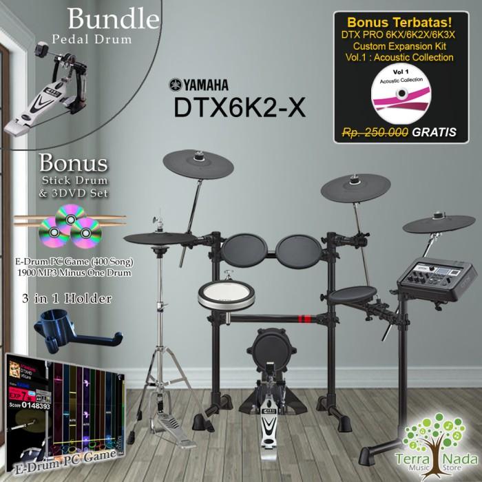 Gambar Drum Elektrik Yamaha DTX6K2X + Pedal /DTX6K2-X /DTX 6K2X / 6K2 / 6K2X - DPD-669 dari Terra Nada Kota Bekasi Tokopedia