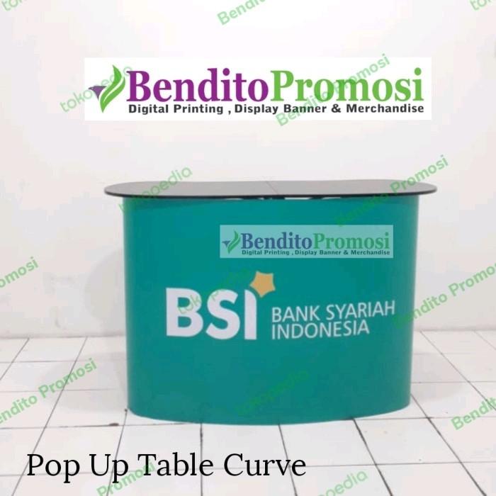 Gambar Meja Promosi + Cetak/Printing |Pop Up Table| Booth Portable|Event Desk - NON CETAK dari Dede Rohayati Store undefined Tokopedia
